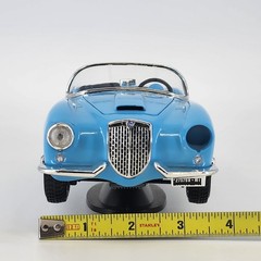 Bburago 1955 Lancia Aurelia B24 Spider 1:18 Diecast Model Light Blue Car Stand