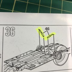 55 56 Chevy Bel Air Sedan Detailed CHASSIS W Instructions 1:25 LBR Model Parts