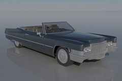 ABS-LIKE RESIN 3D PRINTED 1/25 1970 CADILLAC DEVILLE CONVERTIBLE KIT