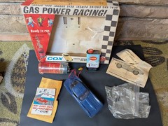 🔥VTG 1965 COX GAS POWERED CORVETTE STING RAY ORIGINAL BOX COMPLETE W/ GLOW FUEL