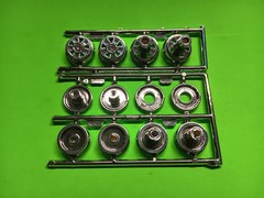 63 1963 Chevy Impala SS 409 1/25 AMT Whitewall Firestone Tires 5 Spoke Mag Rims