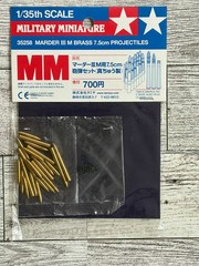 Tamiya – Marder III M Brass 7.5cm Projectiles – 1:35 – 35258