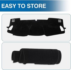Black Dash Cover for Subaru Forester 2025 2026 Left Hand Driving Polyester No…