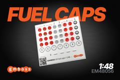 3D Exterior Detail Set US Fuel Filler Caps 1:48