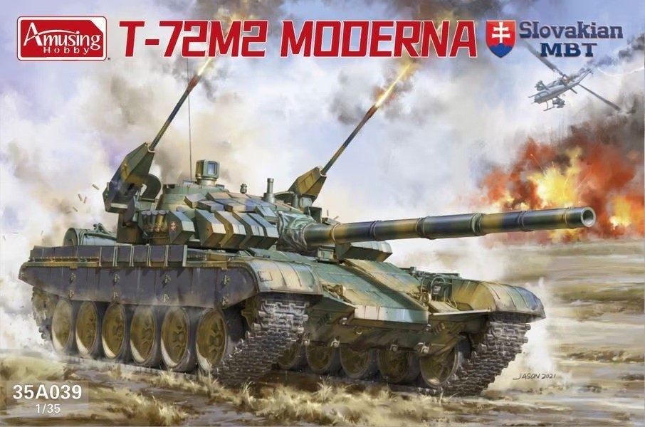 AMUSING HOBBY 1/35 Slovakian MBT T-72M2 “Moderna” #35A039📌USA