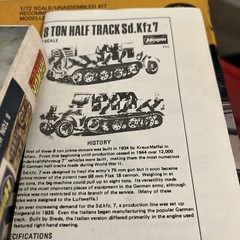 Hasegawa World War II 8 Ton Half Track Model Kit No. 711 1/72 Scale/sealed