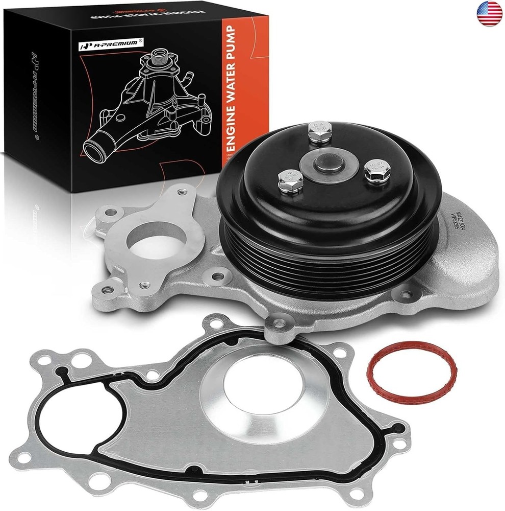 A-Premium Engine Water Pump with Gasket & Pulley Compatible with Ford F-150