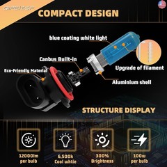 Halogen Headlight Bulbs Fit For Scion Tc 2009 2010 2011 2012 2013 Headlight