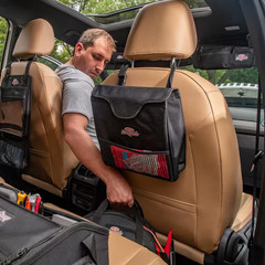 Auto Boss Visor Organizer Interior Car Accessory with Adjustable Elastic Straps