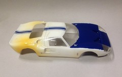 Vintage Lancer Mid-Sixties Shelby Ford GT Clear Slot Car Body – Painted