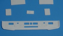 AMT Mack R685ST Front Bumper and Mud Flaps 1/25 Scale