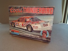 Coors Thunderbird Stock Car Bill Elliott Monogram #2244 Model Open Box New (Read