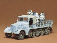 Tamiya 1/35 Military Miniature Series No.50 German Army 8 Ton Half Truck with Qu