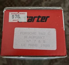 Starter Porsche 962 C Blaupunkt # 7 &8 Le Mans 1988 Resin Car Kit 1:43 France
