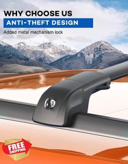 Wonderdriver Lockable Roof Rack Cross Bars Jeep Patriot 07-17