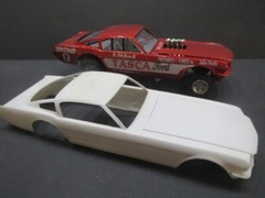 66′ Mustang Longnose AWB 1/25 Resin Body from Fremont Racing Specialties