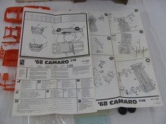 1981 AMT Ertl 1/25 Orange 1968 Chevrolet Camaro Z28 Model Car Kit #6559 New!