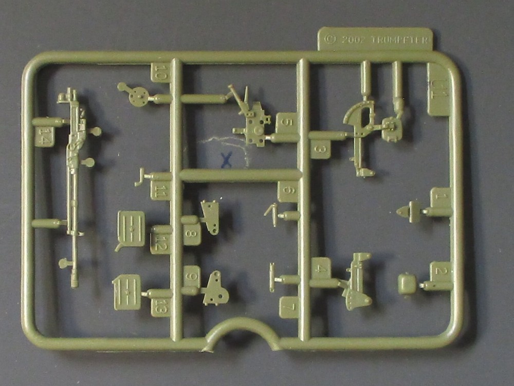 Trumpeter 1/35th Scale Chinese 120mm Type 89 – Parts Tree U1 from Kit No. 00306