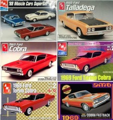 PAD PRINTED GOODYEAR TIRES from 69 Ford Torino AMT 1:25 Model Kit