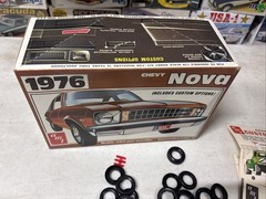 VINTAGE AMT 1/25 1976 CHEVY NOVA MODEL CAR KIT #T472 Open Box Kit