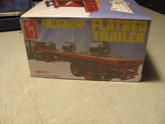 AMT Fruehauf Flat Bed Trailer Sealed packaging. 1/25. 12up