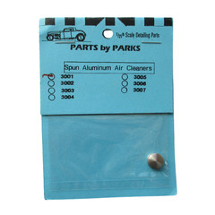 5/32 SPUN ALUMINUM AIR CLEANER 1:24 1:25 PART BY PARKS CAR MODEL ACCESSORY 3001