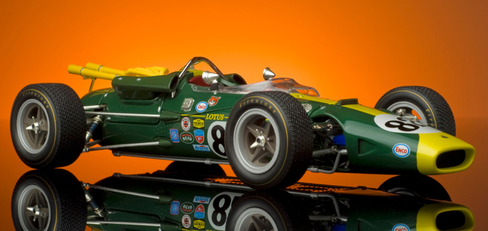 Lotus Ford Race Car 1 18 IndyCar Indy 500 Custom Built Metal Body Model 1960s