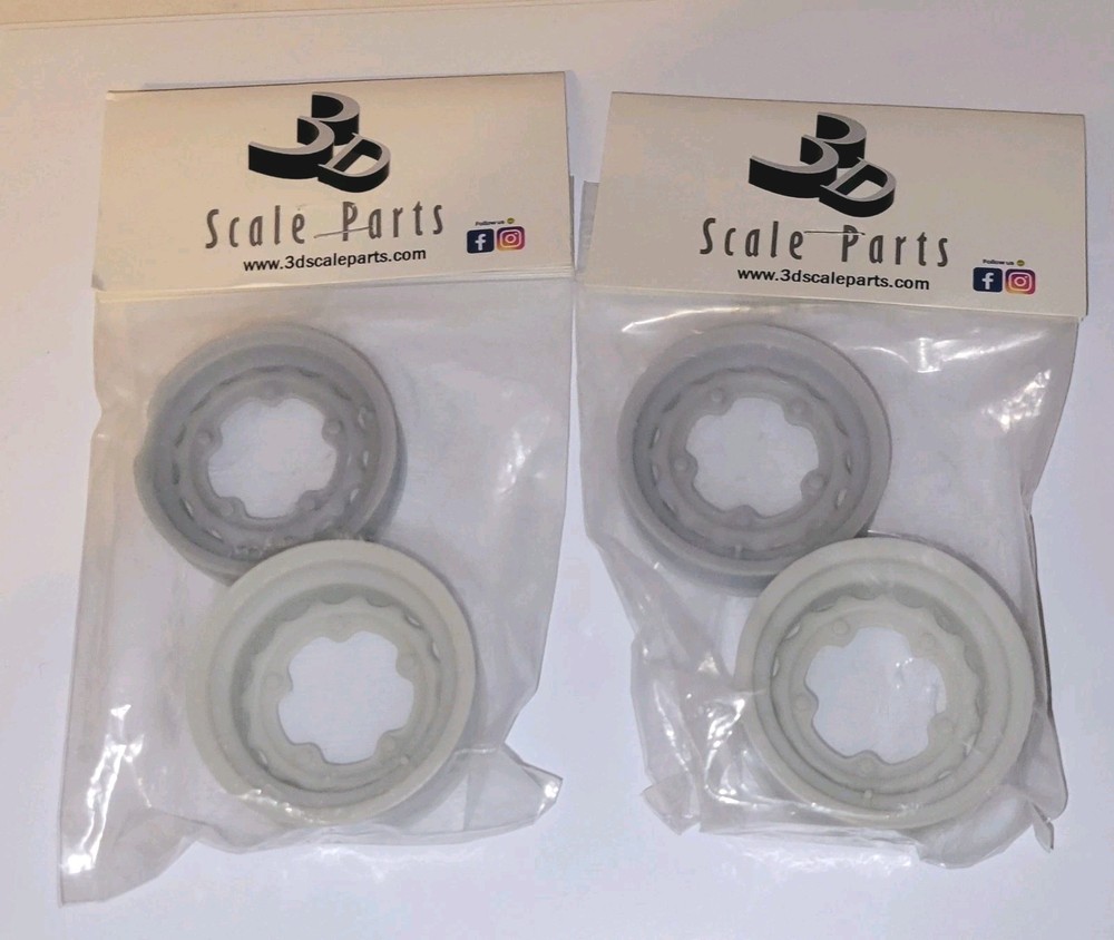 1/8 3D Scale Parts Wide Five Wheels 32 Ford Big Deuce 1/8th Resin Printed