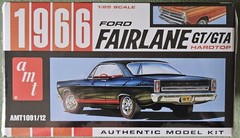 AMT 1966 Ford Fairlane GT/GTA Hardtop Retro Deluxe 1/25 Scale Model Kit #AMT1091