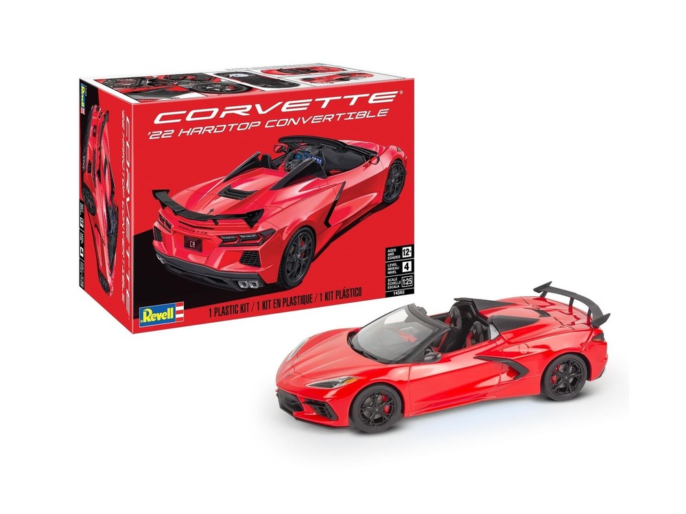 1:25 2022 Corvette Hardtop Revell Model Kit 14583 Level 4