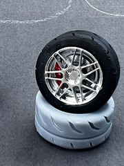1:24, 1/25 Scale resin 3d Printed Wheel Set For Scale Modeling