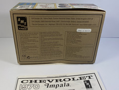 AMT ’70 Chevrolet SS Impala 1/25 Scale Model Kit Instructions & Empty Box Only