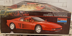 Vintage Monogram 1/12 Ferrari Testarossa Model Kit #2803 – Open Box SEALED PARTS