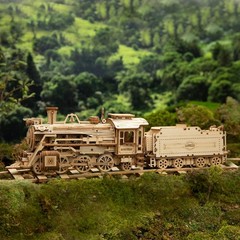 Intricate 3D Wooden Model Car Kit – Educational Puzzle for Adults, 408 Pieces