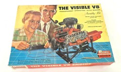 Vintage 1960 Renwal The Visible V8 Transparent Operating Engine Model Kit (Parts