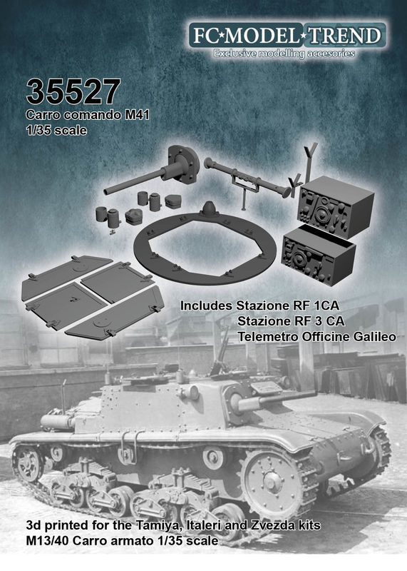 1/35 Carro Comando M41 Conversion Set for Tamiya/Italeri/Zvezda M13/40 kits