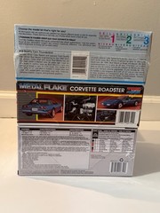 🏁 Lot 3 Monogram Corvette Model Kits 57 Convertible Thunderbird 1:24
