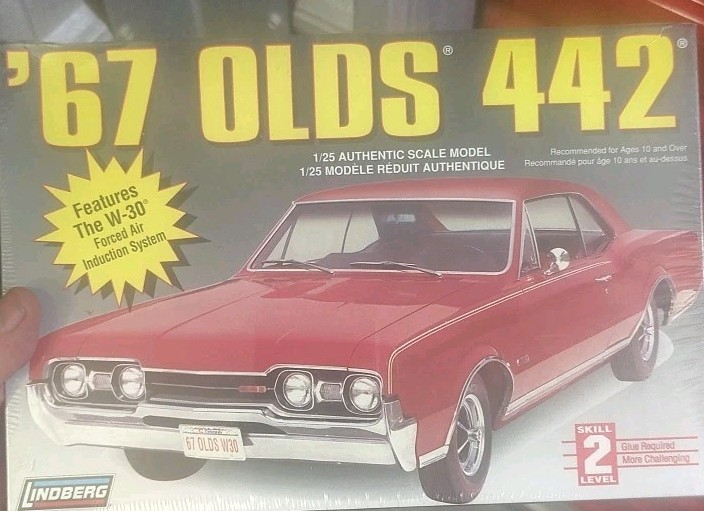 Lindberg ’67 Olds 442 1/25 Scale Open Box SEALED – Same Day –