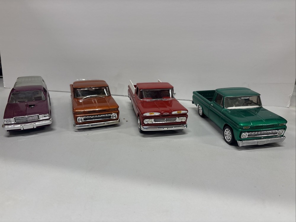 Lot Of 4 BUILT Model Cars Trucks NICE Lot#023 Chevy