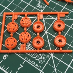 (4) 70 1/2 Chevy Camaro Z/28 Rally Wheels W Back Halves 1:25 AMT LBR Model Parts