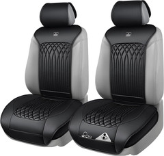 Car Seat Protector, Sideless Seat Covers for Cars, All Season Waterproof Nappa L
