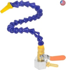 Joywayus 1/4PT Thread Adjustable Magnetic Base Round Nozzle Coolant Oil Water
