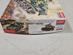 Academy Hobby Model Kits 1/35 Scale U S M3A1 Stuart Light Tank 1398 NEARLY BUILT