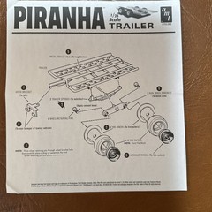 AMT 1/25 Piranha Drag Team Street’n’Strip Model Kit AMT1113 New Open Box