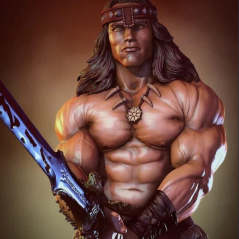 1/24 Resin Figures Model Kit Barbarian Warrior Unpainted,Unassembled Model Kit.