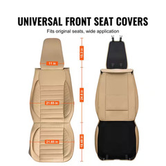 Seat Covers, Universal Car Seat Covers Front Seats, 2 Pcs Faux Leather Seat Cove