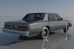 ABS-LIKE RESIN 3D PRINTED 1/25 1977 CHEVY IMPALA 4DR SEDAN KIT