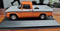 UNUSED INOLVIDABLES DODGE D100 1975 SCALE DIECAST MODEL 1:43 BUBBLE BOOKLET