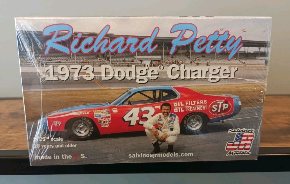 Richard Petty 1973 Dodge Charger Salvinos Jr Model 1/25th Scale New/ Sealed Box!