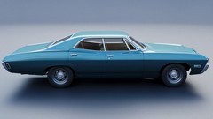 3d Printed 1/25 1968 Chevrolet Impala 4 Door Model Kit